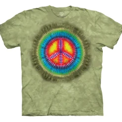 Online Peace Tie Dye Classic Cotton T-Shirt T-Shirt | Novelty