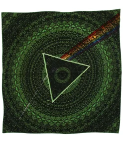 Clearance PF Dark Side Green Bandana Bandanas | Pink Floyd