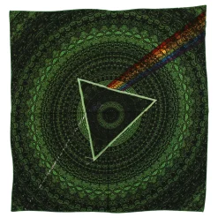 Clearance PF Dark Side Green Bandana Bandanas | Pink Floyd