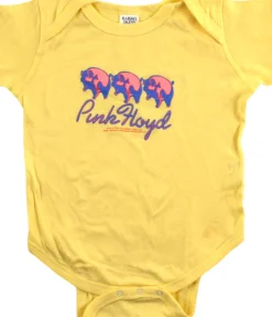 Clearance PF Three Pigs Yellow Onesie Kids Onesies | Pink Floyd
