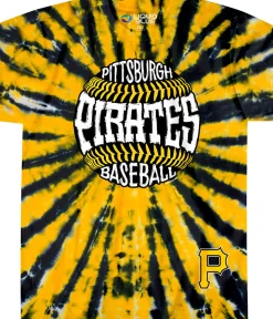 New Pittsburgh Pirates Burst Tie-Dye T-Shirt T-Shirt | Pittsburgh Pirates