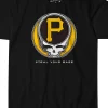 Discount Pittsburgh Pirates Steal Your Base Black Athletic T-Shirt Athletic T-Shirt | Pittsburgh Pirates