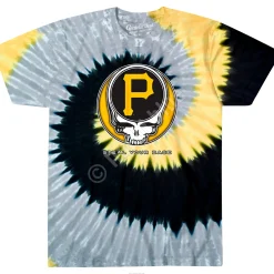 Fashion Pittsburgh Pirates Steal Your Base Tie-Dye T-Shirt T-Shirt | Pittsburgh Pirates