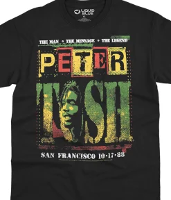 Outlet Poster Black T-Shirt T-Shirt | Peter Tosh