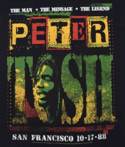 Outlet Poster Black T-Shirt T-Shirt | Peter Tosh