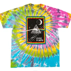 Clearance Prism Moon Tie-Dye T-Shirt T-Shirt | Pink Floyd