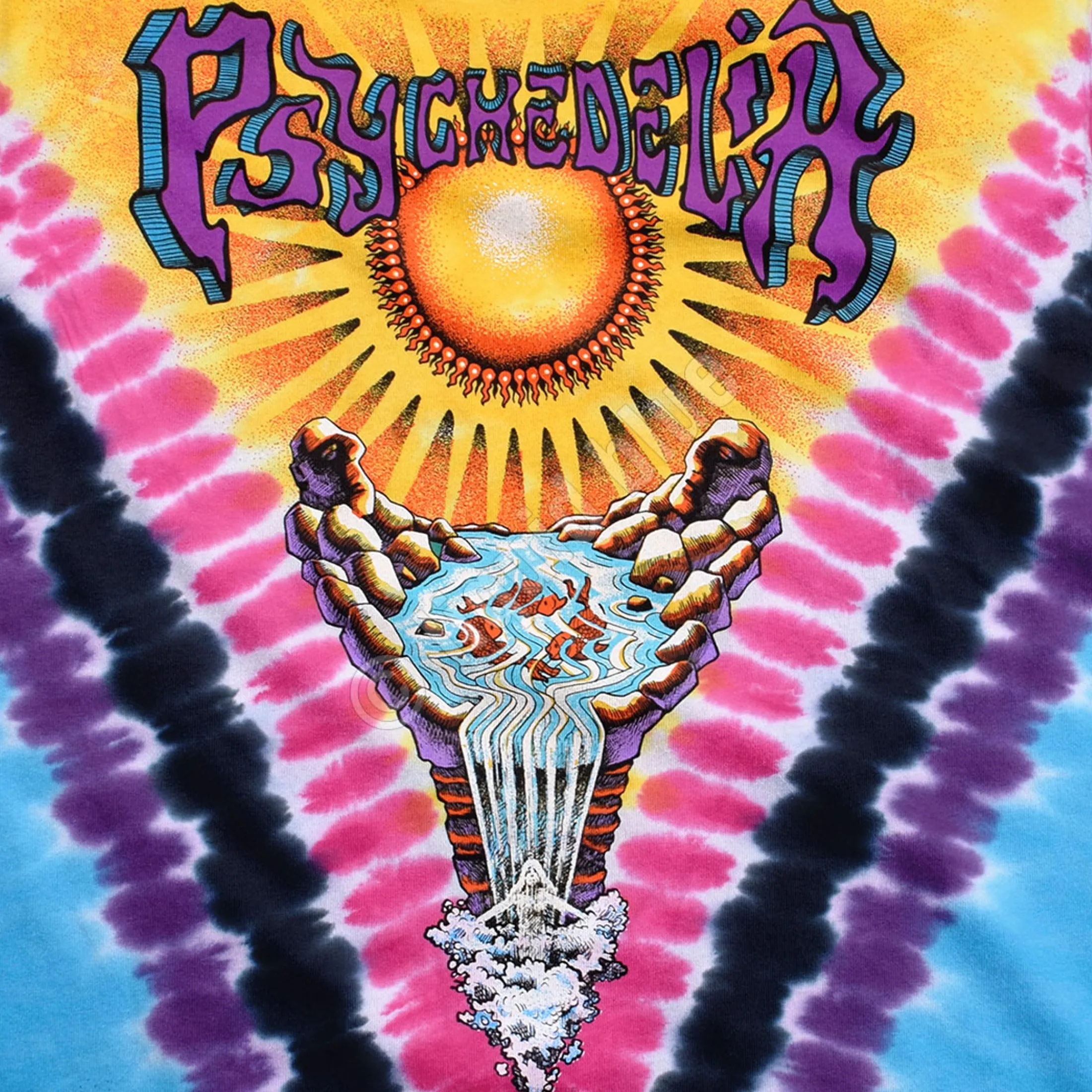 Clearance Psychedelia Tie-Dye T-Shirt T-Shirt | Light Fantasy