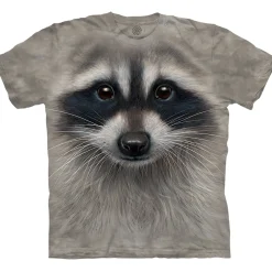 Clearance Raccoon Face Classic Cotton T-Shirt T-Shirt | North American Animals