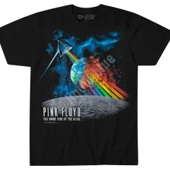 Sale Rainbow Attack Black T-Shirt T-Shirt | Pink Floyd