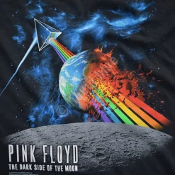 Sale Rainbow Attack Black T-Shirt T-Shirt | Pink Floyd