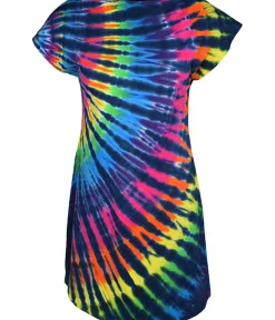Clearance Rainbow Black Streak Womens Unprinted Tie-Dye Sundress Women Sundresses | Womens Unprinted Tie-Dyes