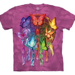 Best Rainbow Butterfly Dreamcatcher Classic Cotton T-Shirt T-Shirt | Nature & Peace