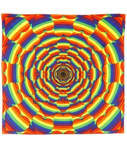 Clearance Rainbow Heart Bandana Bandanas | Liquid Blue