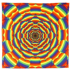 Clearance Rainbow Heart Bandana Bandanas | Liquid Blue