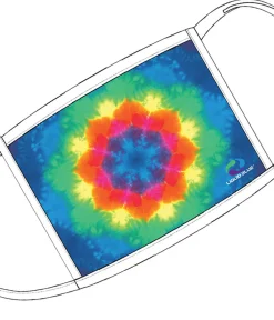 Online Rainbow Mandala Face Covering Face Coverings | Liquid Blue