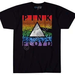 Clearance Rainbow Prism Black T-Shirt T-Shirt | Pink Floyd