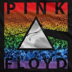 Clearance Rainbow Prism Black T-Shirt T-Shirt | Pink Floyd