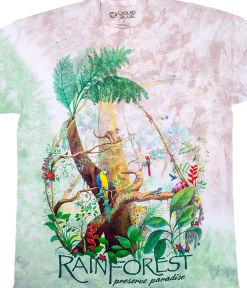 Hot Rainforest Tie-Dye T-Shirt T-Shirt | Exotic Wildlife