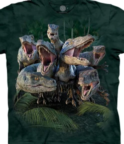 Discount Raptor Gang Kids' T-Shirt Kids Youth | Dinosaurs
