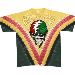 Hot Rasta Dead Vdye Tie-Dye T-Shirt T-Shirt | Rastafari Art