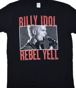Fashion Rebel Yell Black T-Shirt T-Shirt | Billy Idol