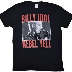 Fashion Rebel Yell Black T-Shirt T-Shirt | Billy Idol