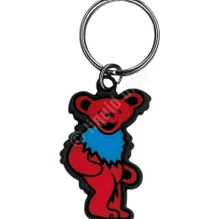 Hot Red And Blue Bear Keychain Keychains | Grateful Dead