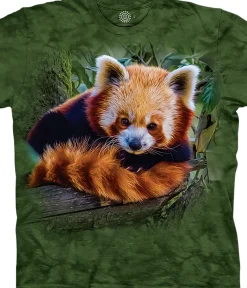Sale Red Panda Classic Cotton T-Shirt T-Shirt | Wild Animals