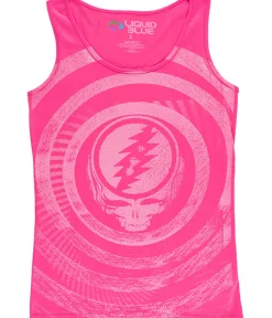Hot Ripple Pink Juniors Tank Top T-Shirt Women Juniors Tank Top | Grateful Dead