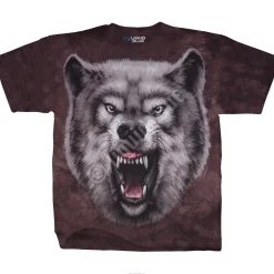 Clearance Roaring Wolf Tie-Dye T-Shirt T-Shirt | American Wildlife