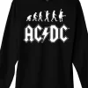 Best Rock Evolution Black Long Sleeve T-Shirt Long Sleeve | Ac-Dc