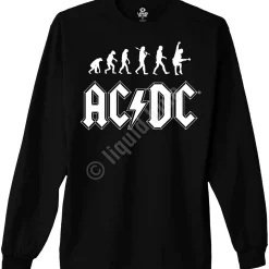 Best Rock Evolution Black Long Sleeve T-Shirt Long Sleeve | Ac-Dc