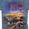 Discount Route 66 Classic Cotton T-Shirt T-Shirt | Patriotic