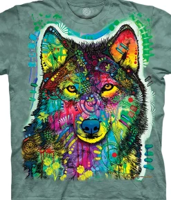 Fashion Russo Gentle Wolf Classic Cotton T-Shirt T-Shirt | Wolf Shirt Collection
