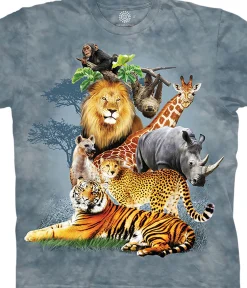 Hot Safari Collage Kids' T-Shirt Kids Youth