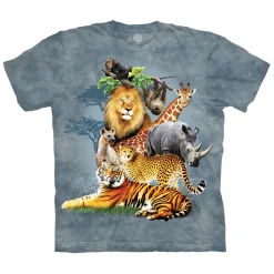 Hot Safari Collage Kids' T-Shirt Kids Youth