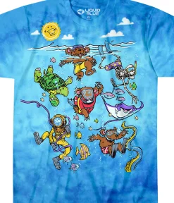 Discount Sea Swimming Tie-Dye T-Shirt T-Shirt | Light Fantasy