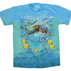 Hot Sea Turtles Tie-Dye T-Shirt T-Shirt | Aquatic