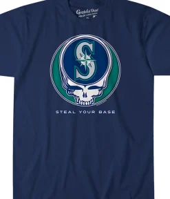 Best Seattle Mariners Steal Your Base Navy Athletic T-Shirt Athletic T-Shirt | Seattle Mariners