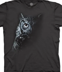 Clearance Shadow Owl Classic Cotton T-Shirt T-Shirt | Birds