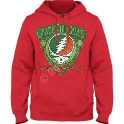 Hot Shamrock 77 Hoodie Hoodie | Grateful Dead Shamrock 77