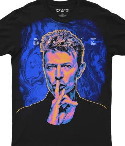 Outlet SHHH! Bowie Black Athletic T-Shirt Athletic T-Shirt | David Bowie