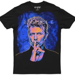 Outlet SHHH! Bowie Black Athletic T-Shirt Athletic T-Shirt | David Bowie