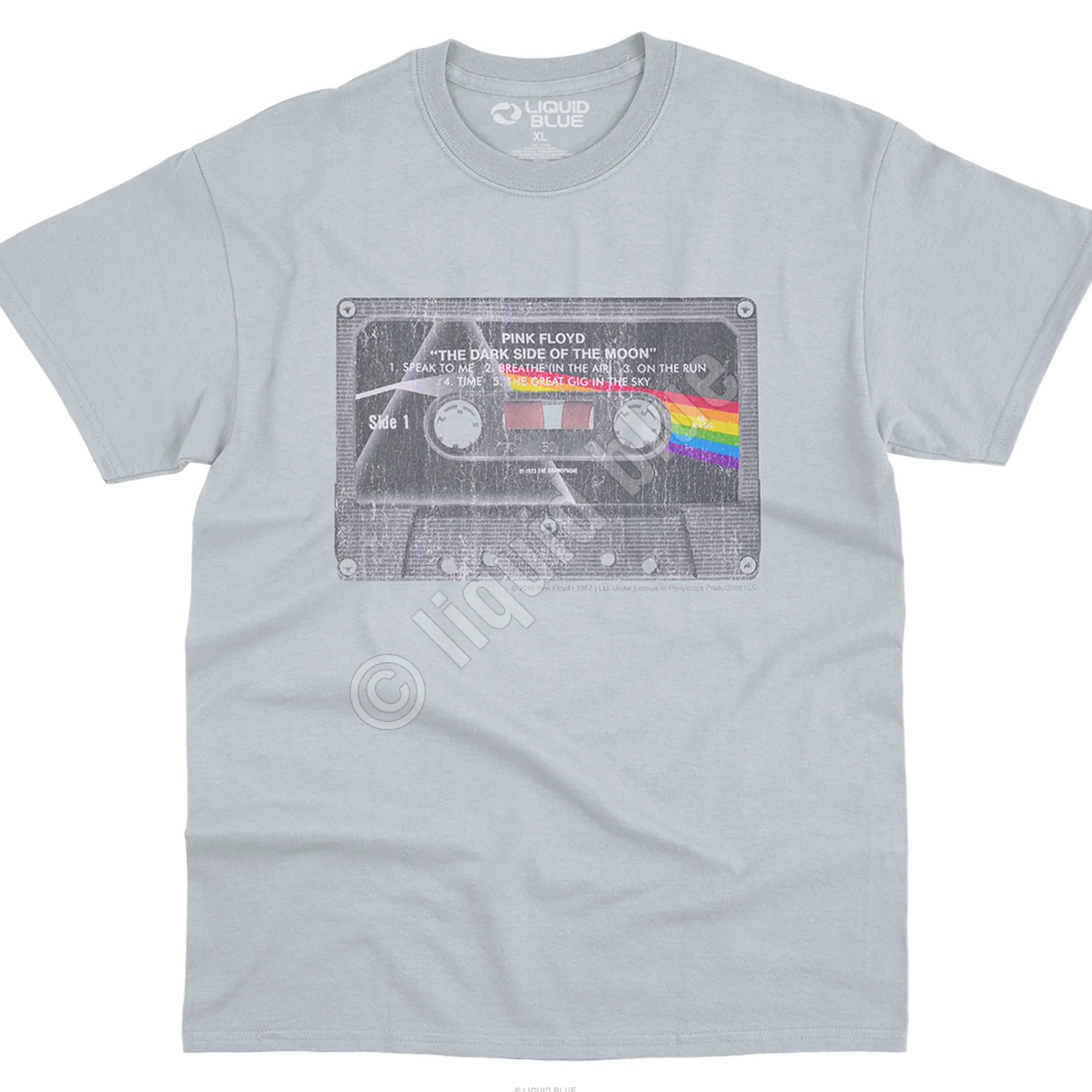 Sale Side To Side Grey Athletic T-Shirt Athletic T-Shirt | Pink Floyd