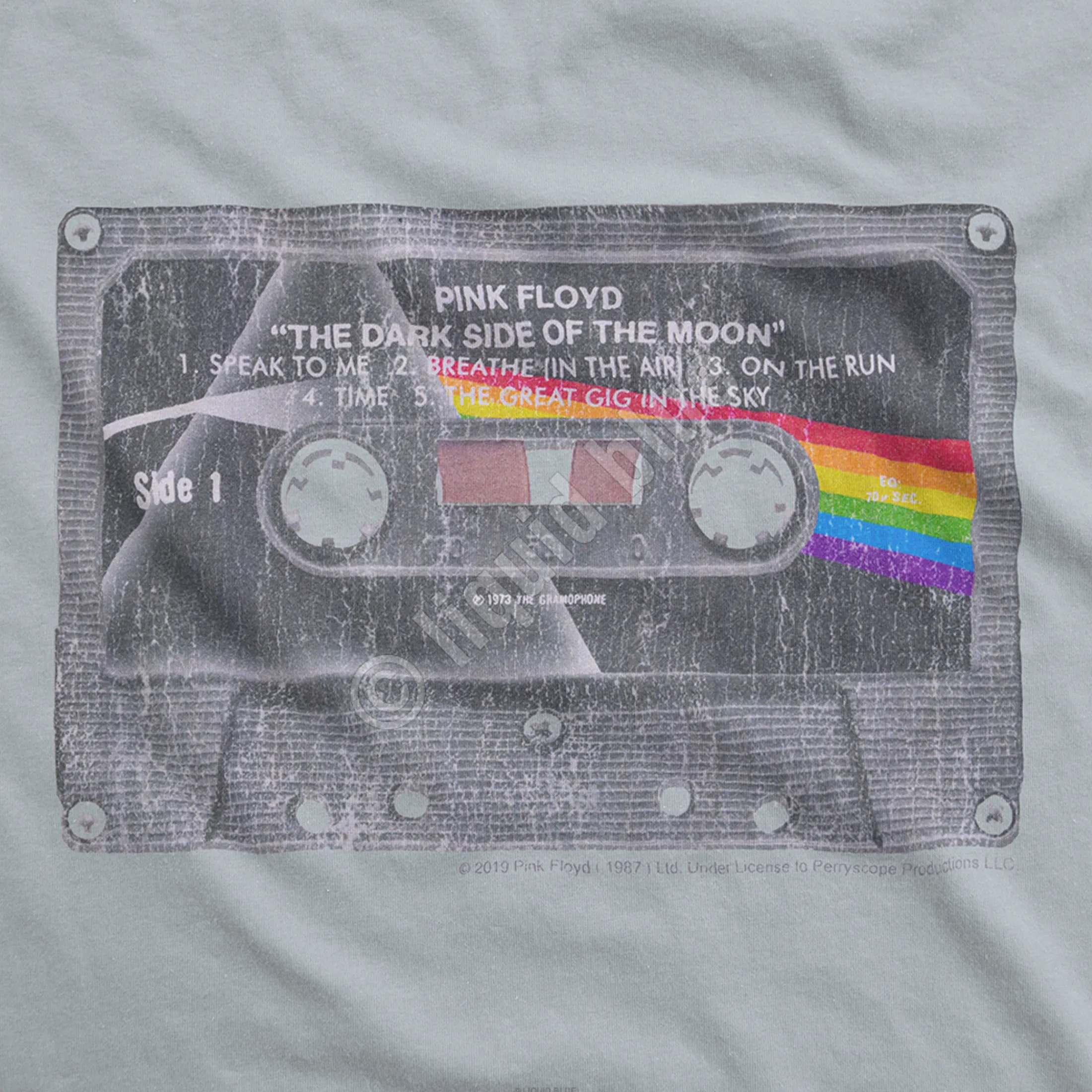 Sale Side To Side Grey Athletic T-Shirt Athletic T-Shirt | Pink Floyd