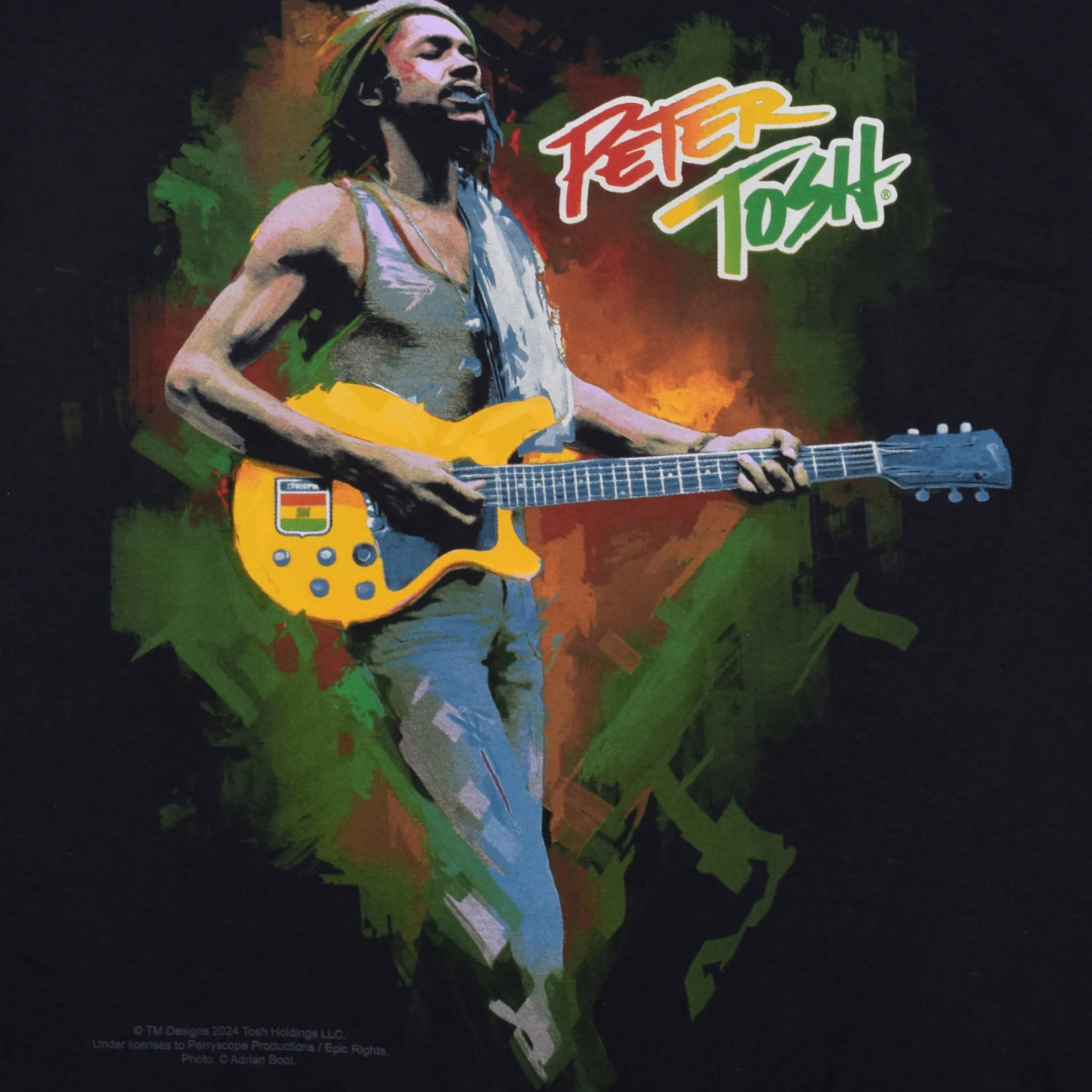 New Skanking Black T-Shirt T-Shirt | Peter Tosh