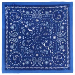 Fashion Skiing Bandana Bandanas | Liquid Blue
