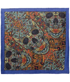 Clearance Skull Blue 3D Bandana Bandanas | Liquid Blue