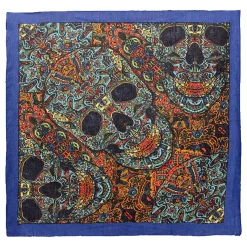 Clearance Skull Blue 3D Bandana Bandanas | Liquid Blue