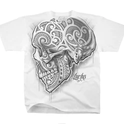 Online Skull De Luctus White T-Shirt T-Shirt | Luctus